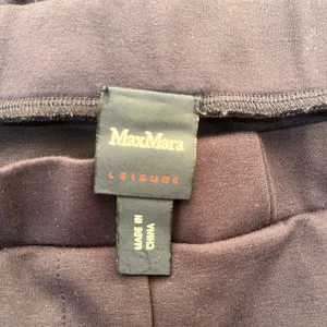 Max Mara‎ leisure navy blue wide leg pants size medium thumbnail 3