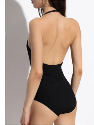 GUCCI logo printed halter neck swimsuit bodysuit thumbnail 3