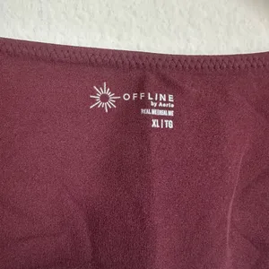 Aerie Offline Real Me Ruched Crop Top thumbnail 2