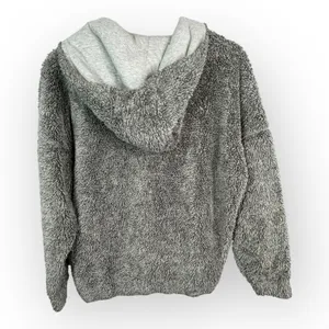 Prana Womens size Small Permafrost Half Zip Teddy Fleece Hoodie w23180516 Gray thumbnail 2