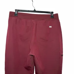 FIGS Zamora Jogger Scrub Pants XL Burgundy Wine High Waist Stretch Medical thumbnail 5