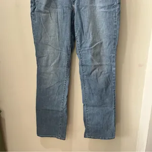 Levi's 505 Straight Leg Women's size 14‎ Regular Wash Blue Denim Jeans W34 L42 thumbnail 2