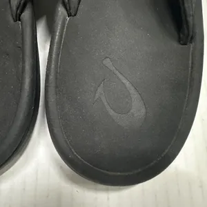 OluKai Ohana Shoes Womens Size 10 EU‎ 40 Black Flip Flop Sandals Comfort Casual thumbnail 5