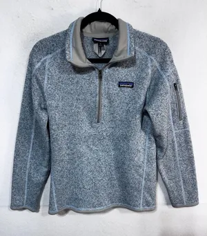 Patagonia Women's M Blue Better Sweater Quarter Zip Pullover Fleece thumbnail 1