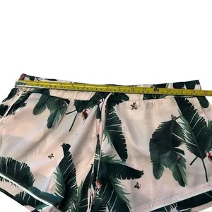 Revolve Plush Women’s Size‎ S Pink Jungle Print Satin Pajama Set Tropical Shorts thumbnail 5