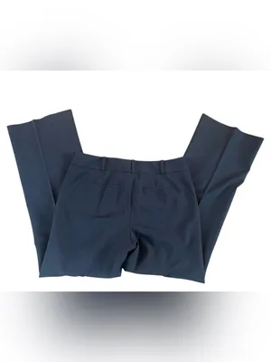 Ann Taylor Navy Straight-Leg Margo Dress Trousers thumbnail 5