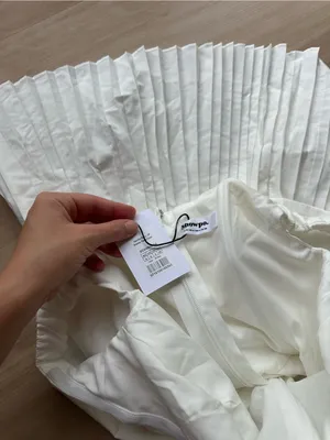 SHOWPO Izara Off The Shoulder Pleated Mini Dress In White thumbnail 8