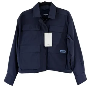 Halfdays Nan Field Jacket Womens Small Navy Blue Cargo‎ Hiking Coat Full Zip New thumbnail 1