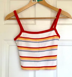 PacSun Rainbow Cropped Top thumbnail 1