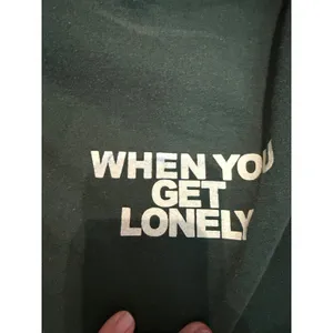 Lonely Ghost Text Me When You Get Lonely Hoodie Green Large Streetwear Graphic thumbnail 6