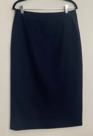 Pendleton‎ Virgin Wool Navy Midi Skirt size 8 thumbnail 1