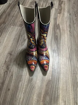 Nomad Colorful Western Rain Boots ,Bold Print . thumbnail 3