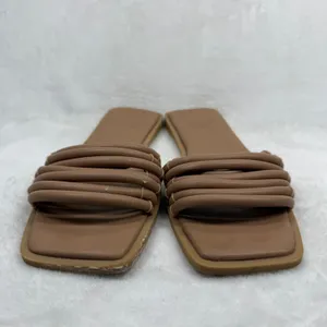 Dolce‎ Vita Clear Tan Padded Multi Strap Square Toe Flat Slide Sandals Est 11 thumbnail 3