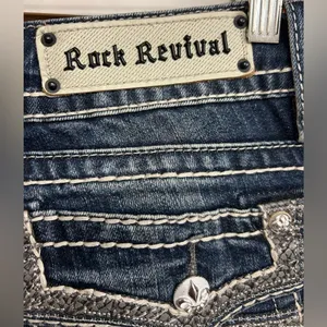 Rock Revival Women'S Jen Straight Leg Jeans Size 29‎ thumbnail 7