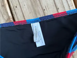 Solid and Striped striped bikini bottoms red blue thumbnail 3