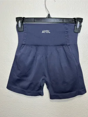 NWOT AYBL Balance V2 Seamless Shorts Size M Dark Gray Workout thumbnail 2