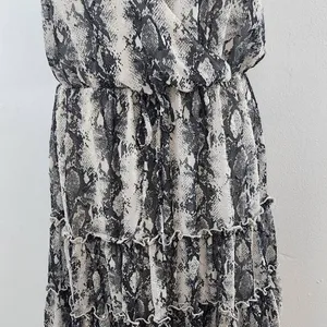 Altar'd State Gray Snakeskin Print Mini Dress Size Medium Wedding Guest Dress thumbnail 3