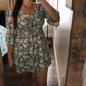 En creme large boho floral romantic tunic/dress thumbnail 4
