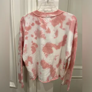 NWT VANS women’s crew neck pink & white tie dye size medium thumbnail 2