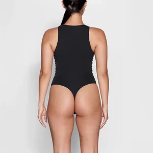 SKIMS Fits Everybody High Neck Bodysuit in ONYX xs new with tag thumbnail 2