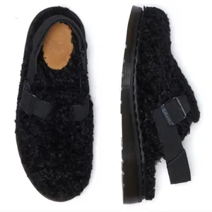 Dr. Martens Jorge II Black Borg Mules new fur shearling clogs thumbnail 2