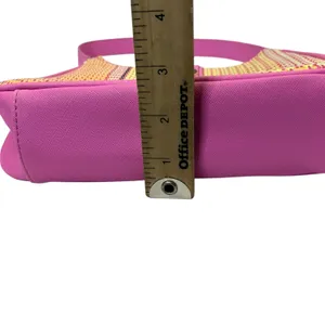 Aldo Pink Stripe Textured Faux Leather Shoulder Bag thumbnail 8