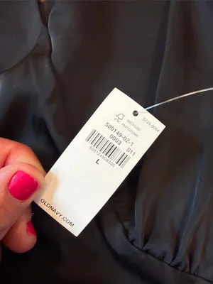 Old Navy Sleeveless Satin Midi Slip Dress in Black Size Large NWT - C73-041 thumbnail 4