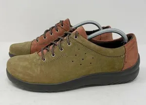 Klogs Leather Nubuck Lace Up Myra Sneakers Womens Size 7 Red Green thumbnail 1