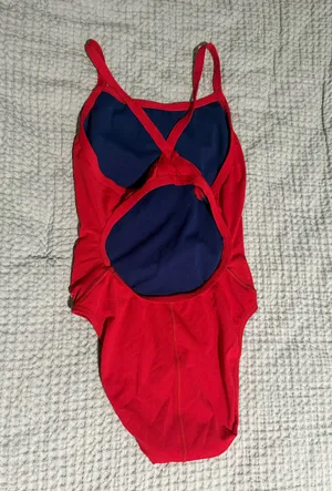 Red speedo lifeguard one piece  thumbnail 2