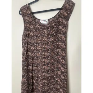 Vintage Looking Good Maxi Dress Safari Giraffe Elephant Asymmetric Tie Back 1X‎ thumbnail 11
