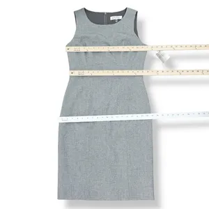Kasper Sheath Dress Blazer Suit Women 4 Sharkskin Grey‎ Professional Business thumbnail 14