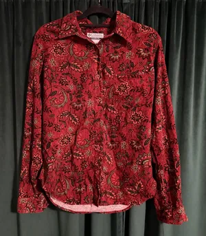 Columbia Womens Corduroy Button Shirt Size Medium thumbnail 1