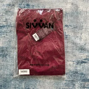 NWT! Sivvan by Adar Unisex Classic Fit Burgundy Scrubs 2XL thumbnail 3