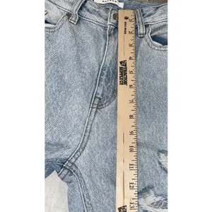 PacSun Women 25 90's Boyfriend Jeans Light Wash Thrashed Ripped High Rise Grunge thumbnail 6