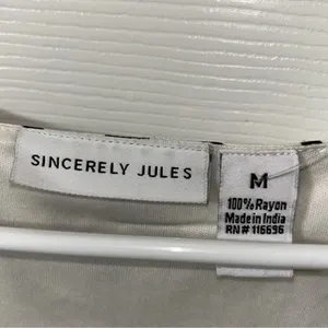 Sincerely Jules Flowy Black and White Sleeveless Mini Dress(Size Medium) thumbnail 6