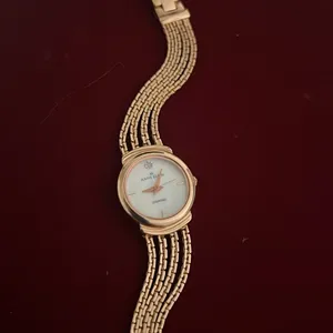 Lovely Vintage MOP Anne Klein Diamond Gold Watch thumbnail 5
