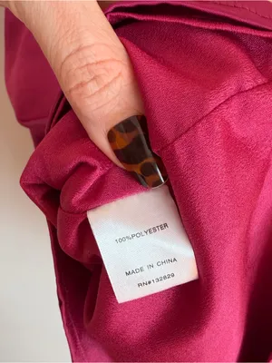NWT superdown Revolve Julieta Satin Mini Dress Berry Magenta Strappy Large L thumbnail 10