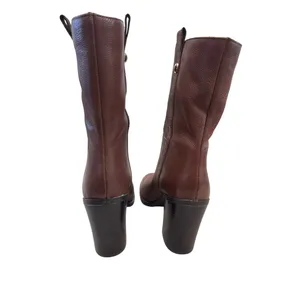 Nine West Womens Brown Leather retro Y2K Mid Calf Boots Size 10M SKU 7171 thumbnail 5