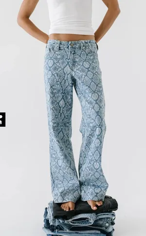 Bohme Jeans Wide-Leg pattern MId rise 31 thumbnail 1