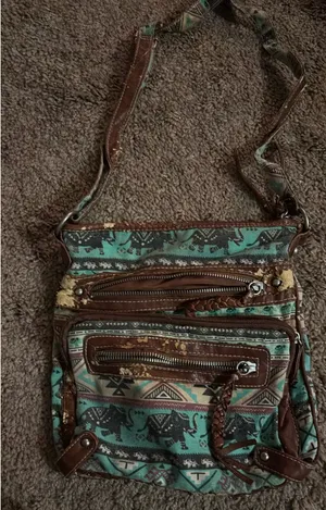 Vintage Crossbody purse Green thumbnail 1