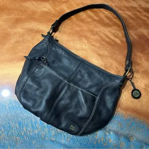 The Sak dark brown Leather Shoulder Bag thumbnail 1