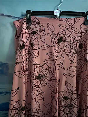 Apt. 9 Women's Pink Floral A-Line Stretch Waist Skirt SZ Large thumbnail 5