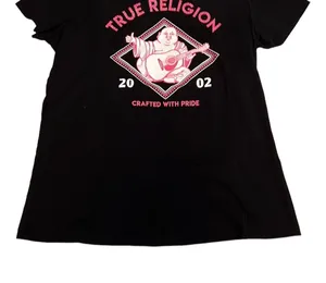 True Religion Buddha World Tour 2002 Los Angeles Black V-neck Tee Size Large thumbnail 9