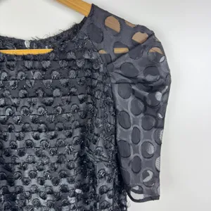 NWT W118 by Walter Baker Prya Dress Size XS Black‎ Polka Dot Puff Sleeve Party thumbnail 2
