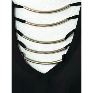 2B Bebe Y2K Black Semi Sheer V-Neck Tank Sz 2X READ thumbnail 4