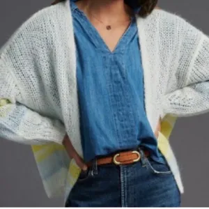 Anthropologie Ivory Florence Cardigan thumbnail 8