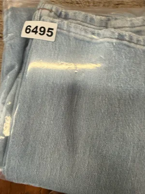Madewell The High-Rise Slim Crop Boyjean in Dumas‎ Wash: Ripped Edition size 25 thumbnail 9