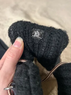 J. Crew Navy and Black Winter Rain Boots with Brown Outsole thumbnail 7