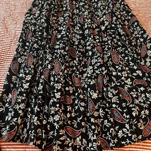 New Frontier Black and Pink Maxi Skirt and Top thumbnail 1