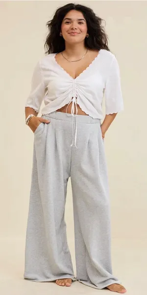 Aerie Street Trousers in Medium | Heather Gray thumbnail 1